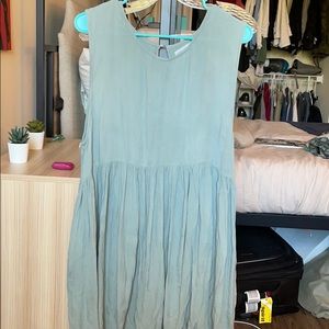 Urban Outfitters Light Green Flowy Babydoll Dress